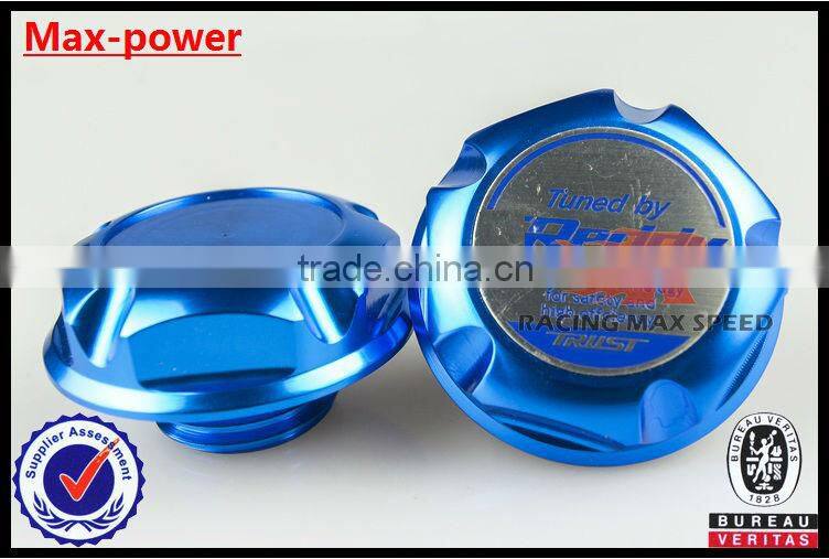 Brand new Suitable for Hyundai M33.6*4*60 aluninum Gredd* car auto fuel tank cap cover MP-CAP-02 blue