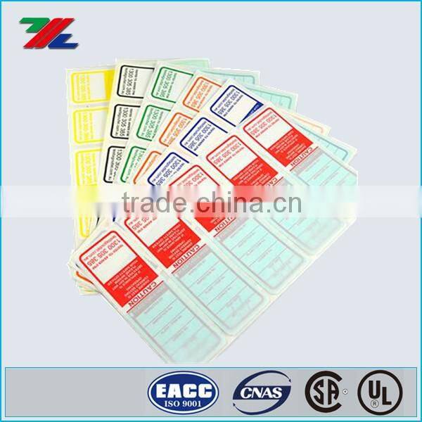 Industrial Strength Test Tag Mixed Colours / self laminated Test tag Custom Logo Printable