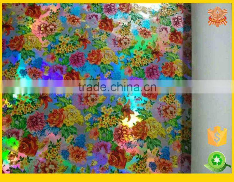 2015 hotsale pu synthetic leather mirror printed for bags