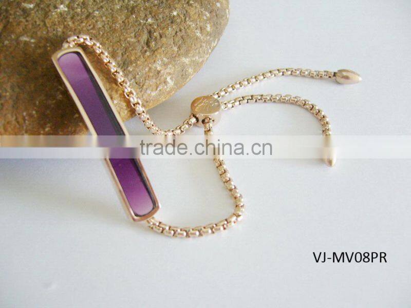 Latest Fashion Ladies Bracelet Beautiful Monica High End AAA Zircone Stone setting Bracelet Manufacture