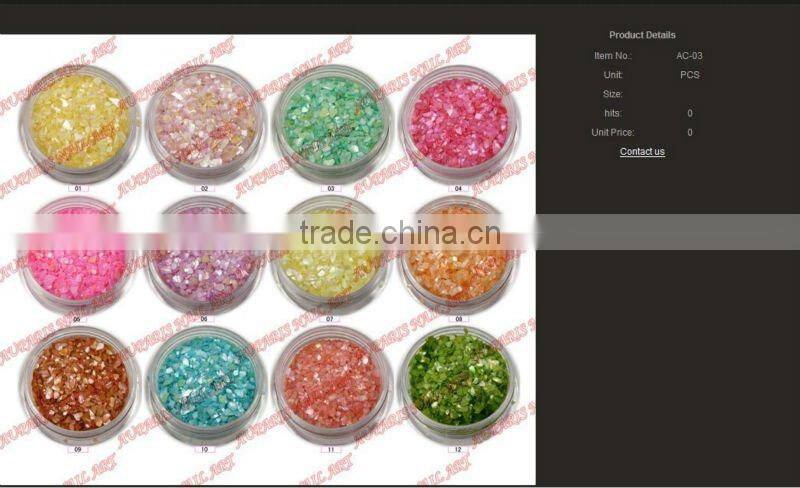 Professional Nail Art Decoration Crushed Sea Shell