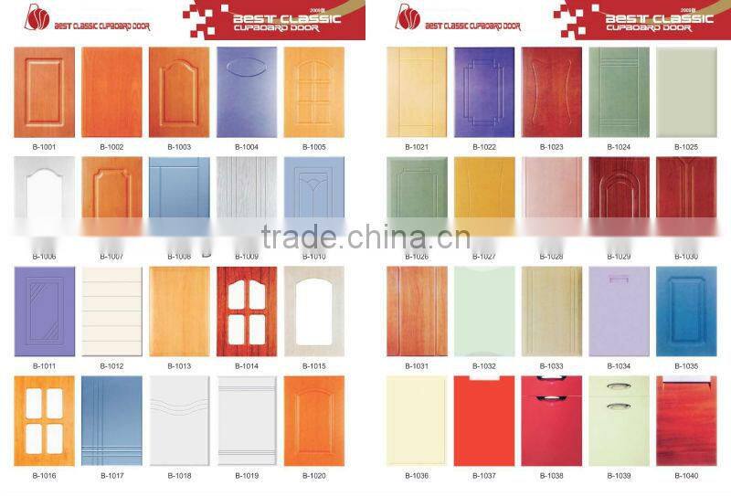 Good effect on sound insulation and heat insulation PVC Kitchen Cabinet Door