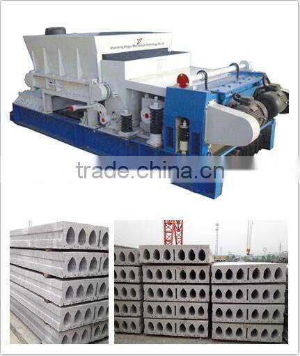 Concrete hollow core slab making machine
