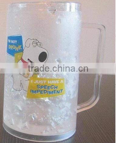 plastic double wall party beer mug