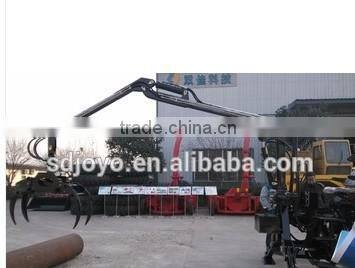 joyo forest log trailer with crane for tractor, log grabber