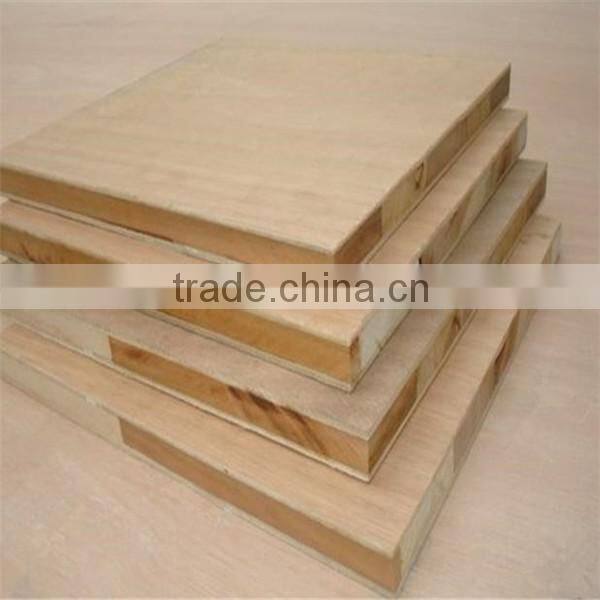 Poplar Core Plain Melamine Laminated Blockboard For Furniture