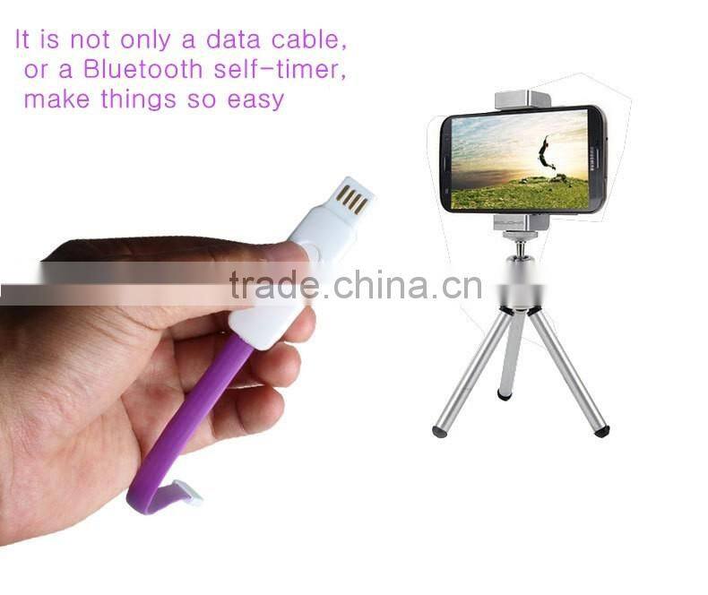 New arrival Bluetooth 4.0 USB charging cable,anti-loss,Bluetooth selfie and others multifunction intelligent USB cable