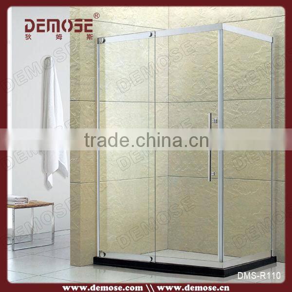 3 Glass Panel Shower Screen / Double Sliding Shower Door With Frame
