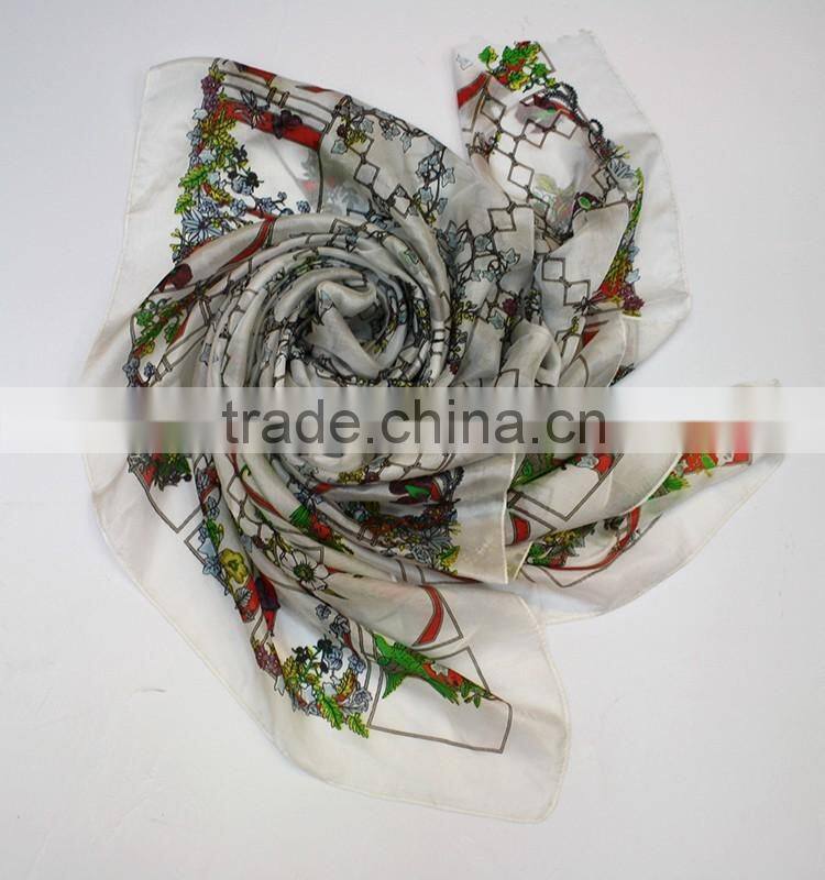 yiwu market silk scarf fashion women spring summer silk scarf