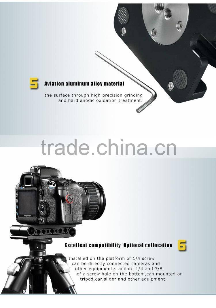 china factory ZD-Y20 dslr video camera flexible diy hd ball head mount on the tripod aluminum outdoor pan tilt zoom camera