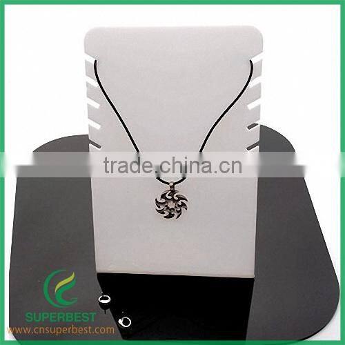 L shape acrylic necklace display