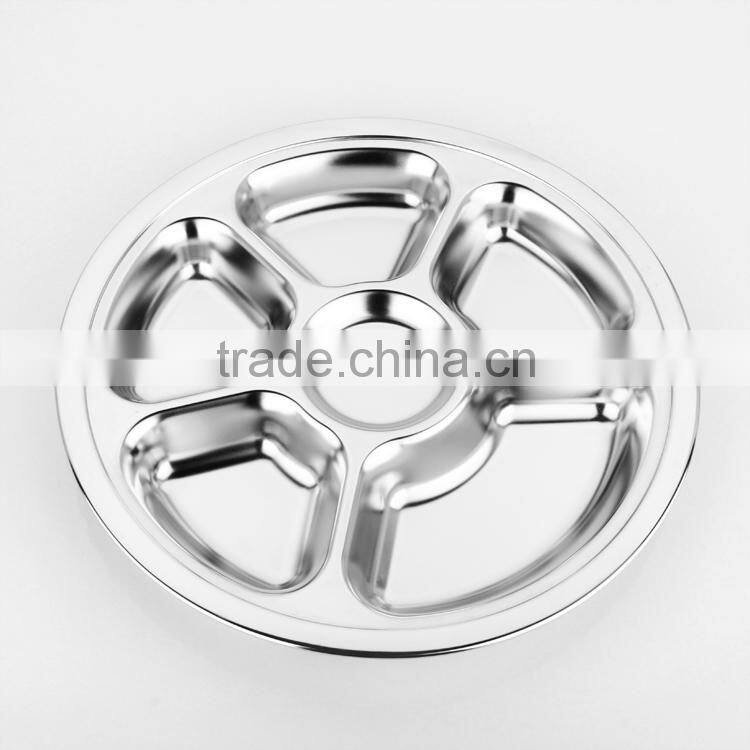 bulk stainless steel lunch dinner plates tray dinnerwares wholesale
