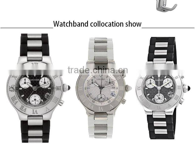 Mens Silicone Rubber Waterproof Diver Watch Strap Band 21mm