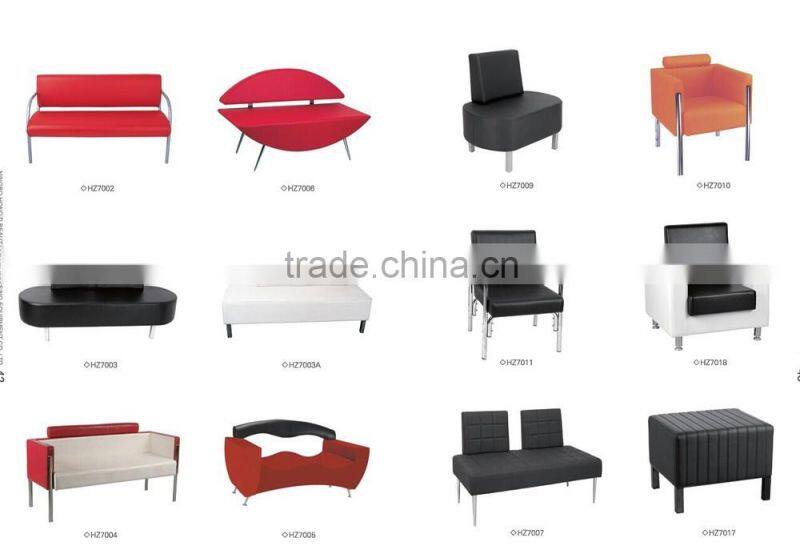 2015 High quality PVC/PU leather salon waiting chair for sale