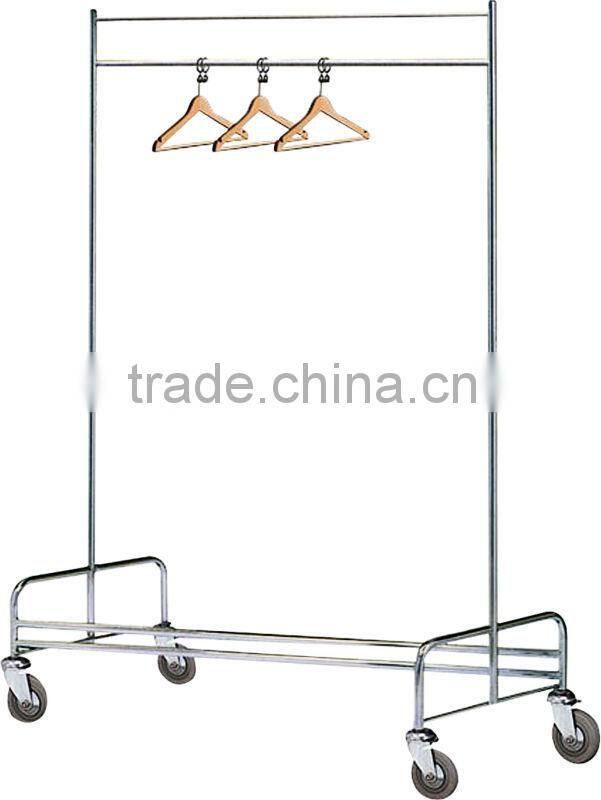 New OEM Fashional Movable Clothes Hanger with wheels for hotels