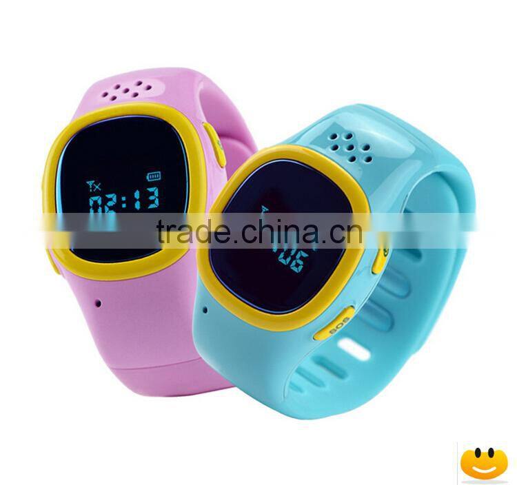 2015 New design for Mini Kids GPS Tracker Smart Watch by GPS+LBS locate