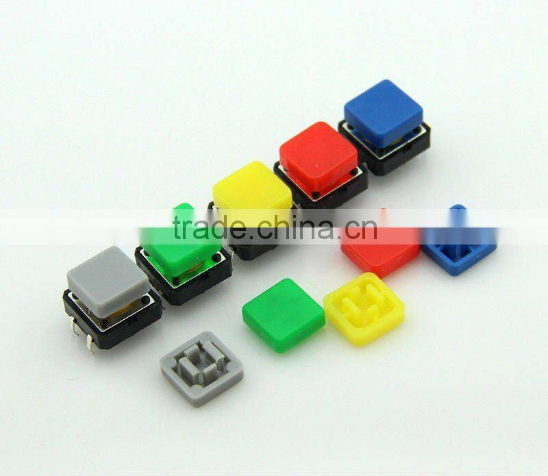 F0362 12*12*8.8mm tact switch /tactile switch/ mini touch button switch cap red