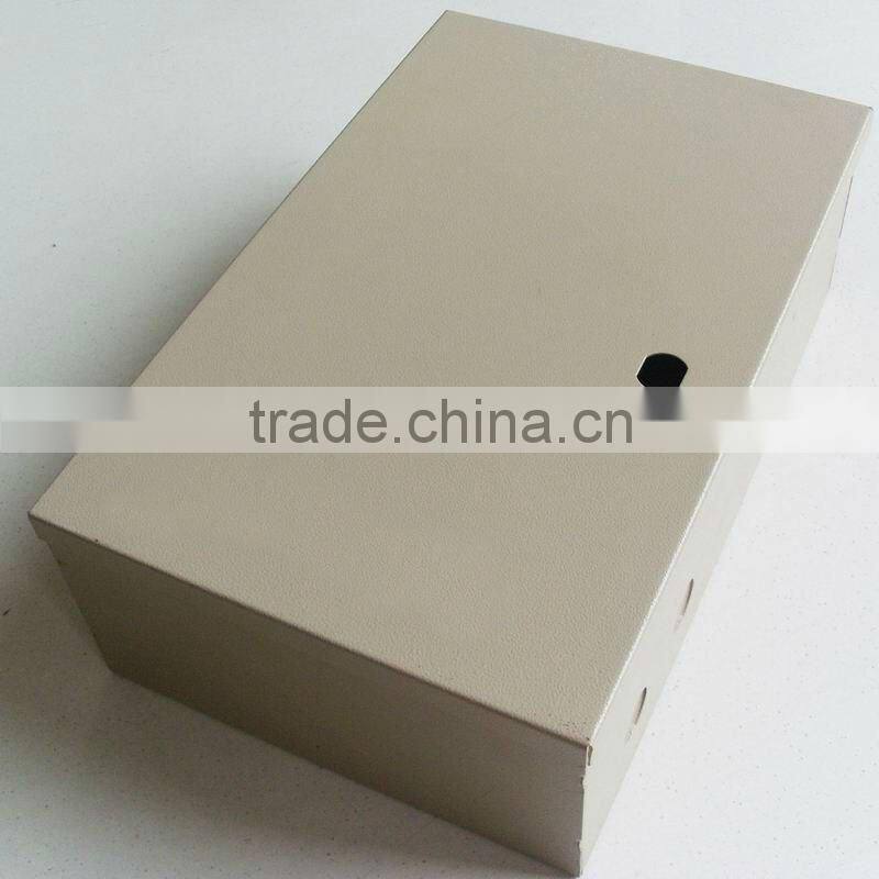 Metal cabinet power supply housing