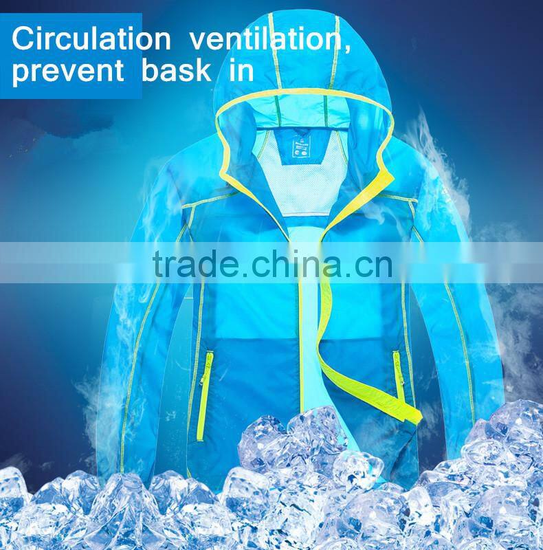 Children quick dry skin boy sunscreen jackets , Color Hood NB NB-D