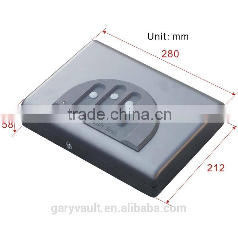 Wholesale- MD500 Micro Vault Digit Code Jewelry Car Gun portable security storage Mini steel Safe Box Mini Ipad safe / gun vault