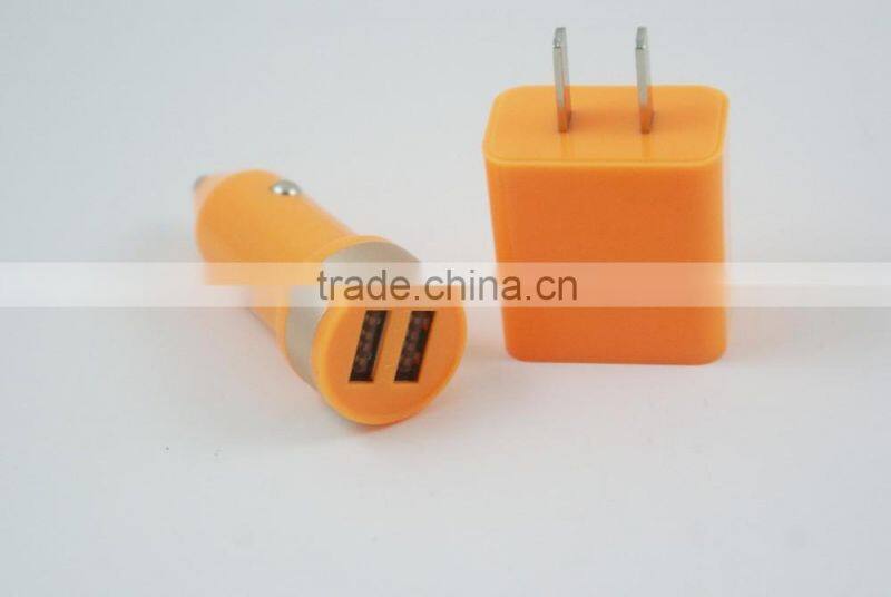 High quality Multi-function travel set USB Wall Adapter charger + USB car charger for iphone 5 5s 5c 6 6 plus charger cable