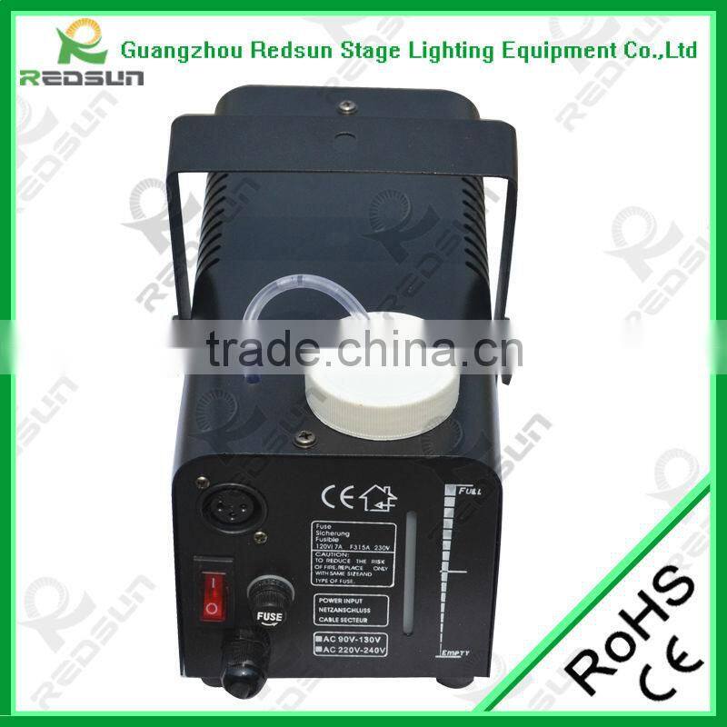Guangzhou Redsun 1.5L 900w 3pcs led color smoke machine for stage decoration fog machine