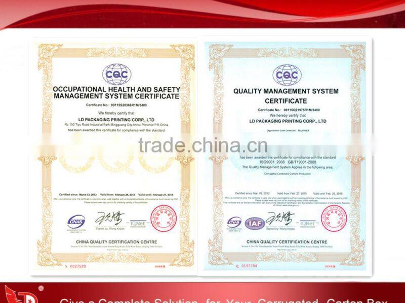 Beautiful pure water box,bottle Packing box