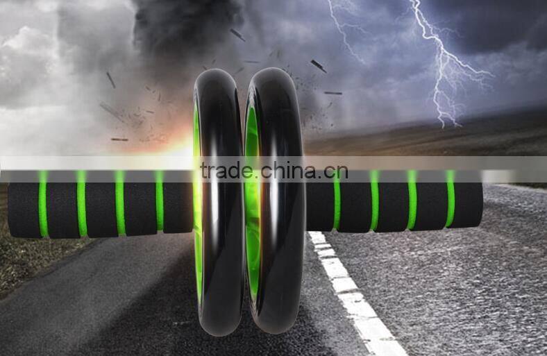 Brand New No Noise Green Abdominal Wheel Ab Roller With Mat For Exercise Fitness Equipment