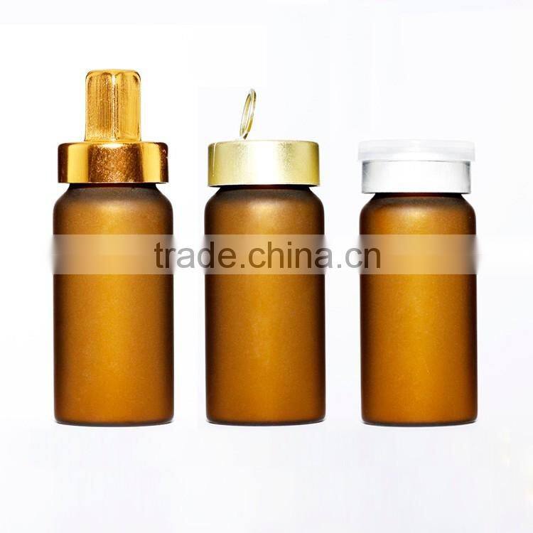 amber vial glass with top cover