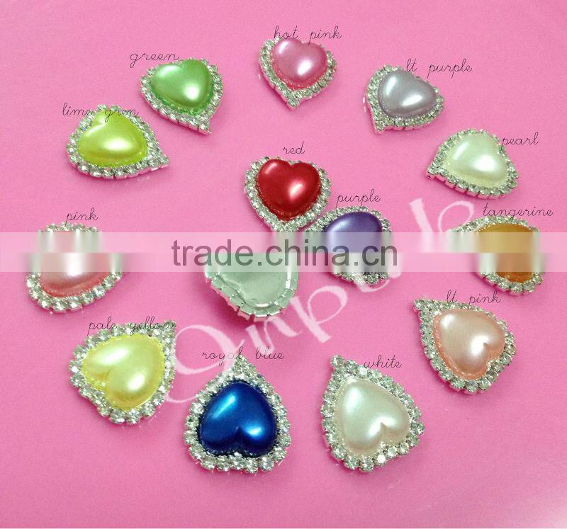 stock 21*13mm rhinestone Christmas santa hat button slider for ribbon 3/8" hair bow center(BTN-5393)