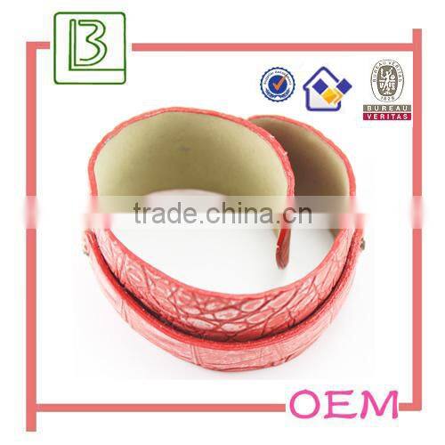 metal letter leather wrist bracelet