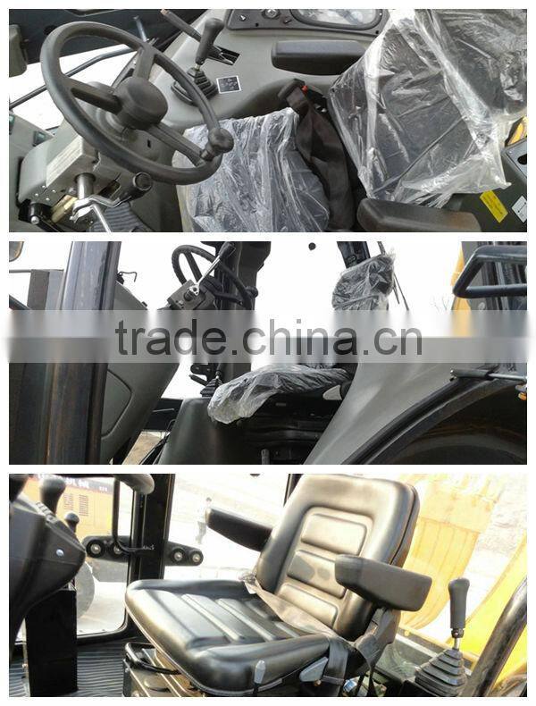China SDLG Compact Backhoe Loade, air condition, pilot control