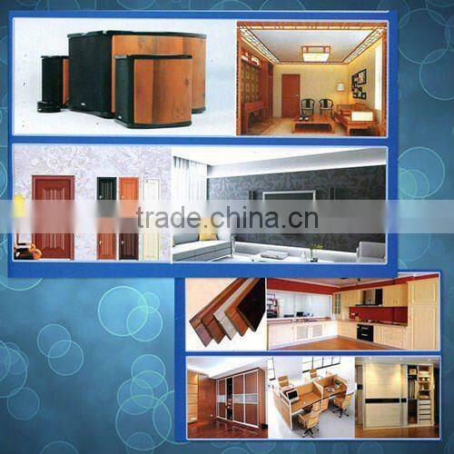 Wood grain deco film for wall