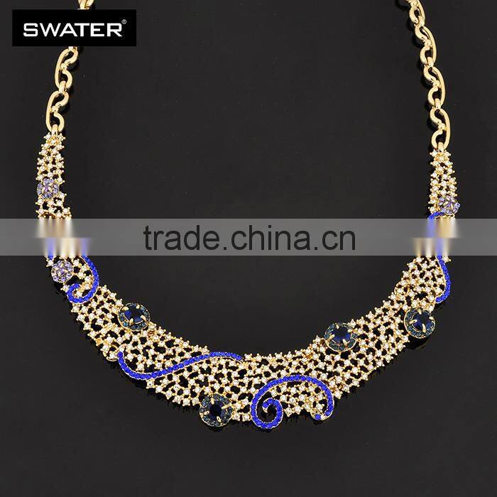 Jewelry 2016 Blue Gemstone Four Women Jewelry Set