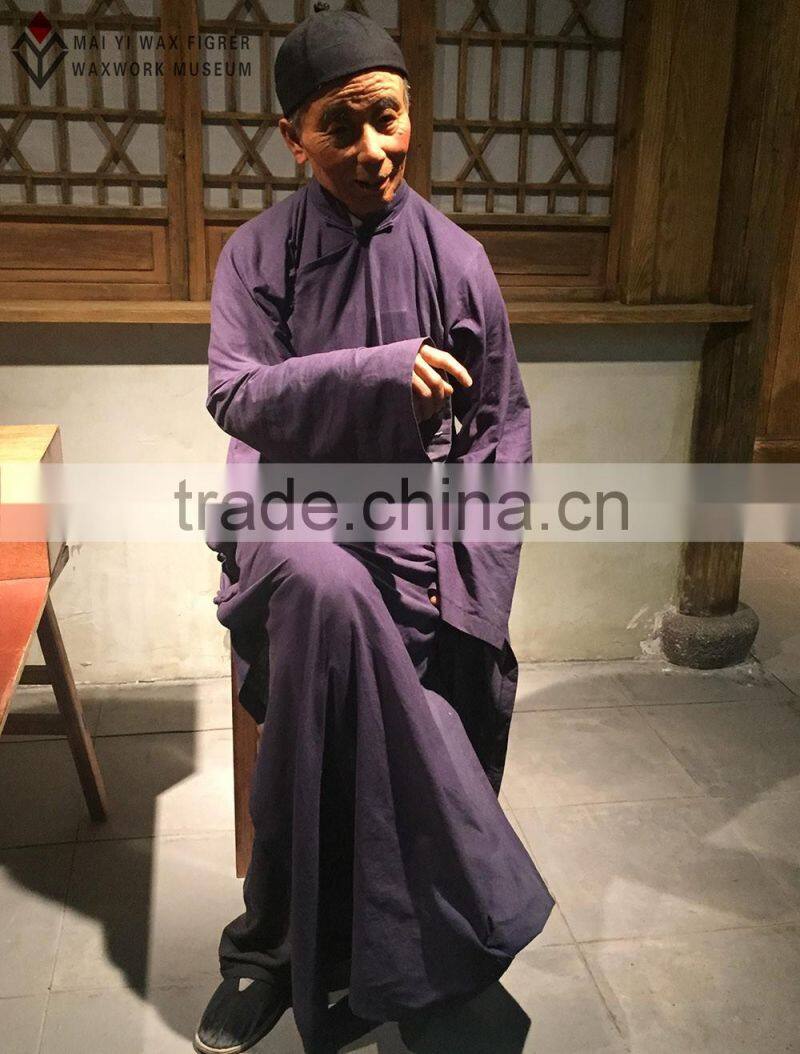 Chinese folk culture art silicone sculpture of wax figure