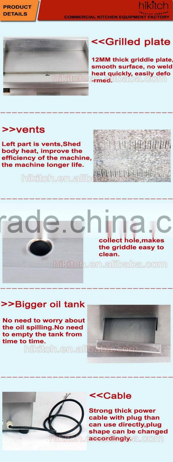 Stainless Steel Counter Top Electric Griddle