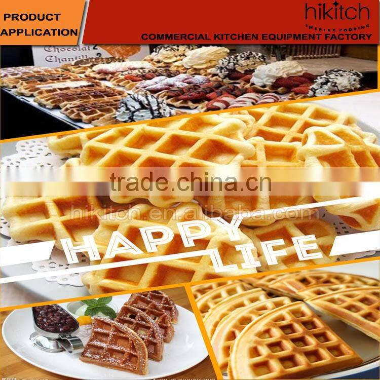 Stainless steel double head industrial waffle maker electric waffle baker