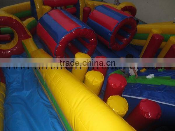 boot camp inflatable obstacle courses/ inflatable obstacle bouncer with slide