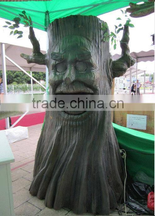 theme park animatronic life size talking tree for decoration