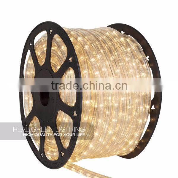 220V Warm White Round LED Rope Light With CE and RoHS certificate