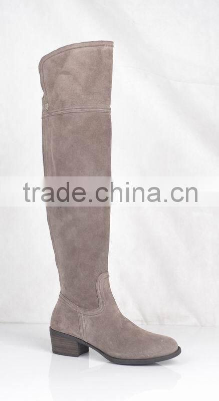 European Newest Leather Boots,Pointed Toe Women Flat Boots
