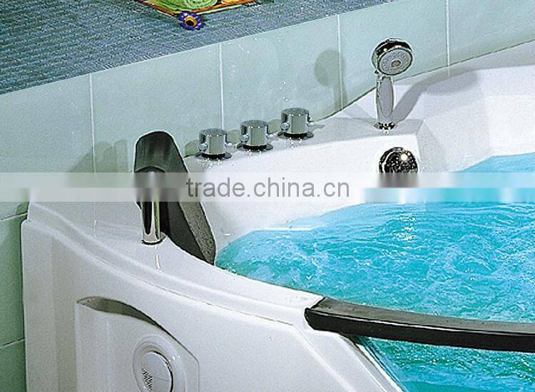 Black European standard Whirlpool 100% acrylic bathtub