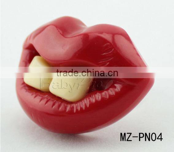 Babypro China Supplier Promotional Nipple Baby Toys Teeth Shape Food Grade Silicone Pacifier With EN1400 Test