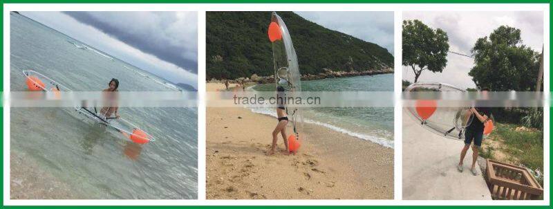 Transparent crystal funning boat