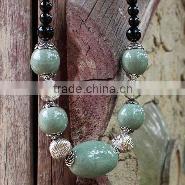 Korean jewelry retro national wind amulets longevity lock pendant necklace long sweater chain decorative accessories Lesbian sum