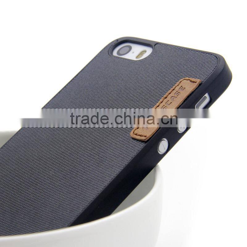 Fancy mobile covers and cases laminated with canvas for iPhone SE