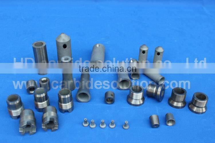Tungsten carbide venturi sandblasting nozzles with 3/8" bore