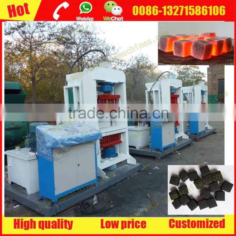 Professional hydraulic coconut shell shisha charcoal making machine with 5% discount