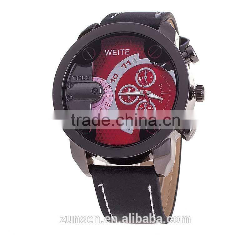 2016 High Quality Luxury Brand Men Sports Watches Male Dress Quartz Wristwatches Leather Strap Men Watch relogio masculino