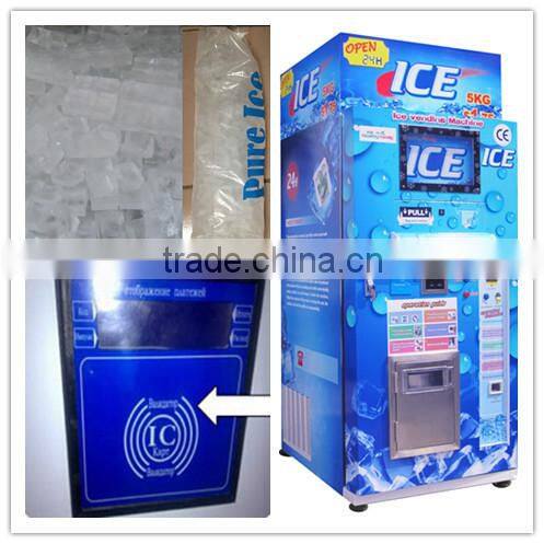 2015 Factory New Style Stainless Steel Commercial Multifunction Ice Vending Machine